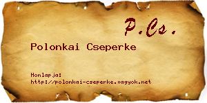 Polonkai Cseperke névjegykártya